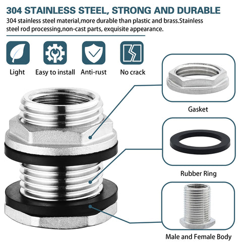 Carvedexquisitely 1/2 inch NPT female thread detail for easy plumbing.