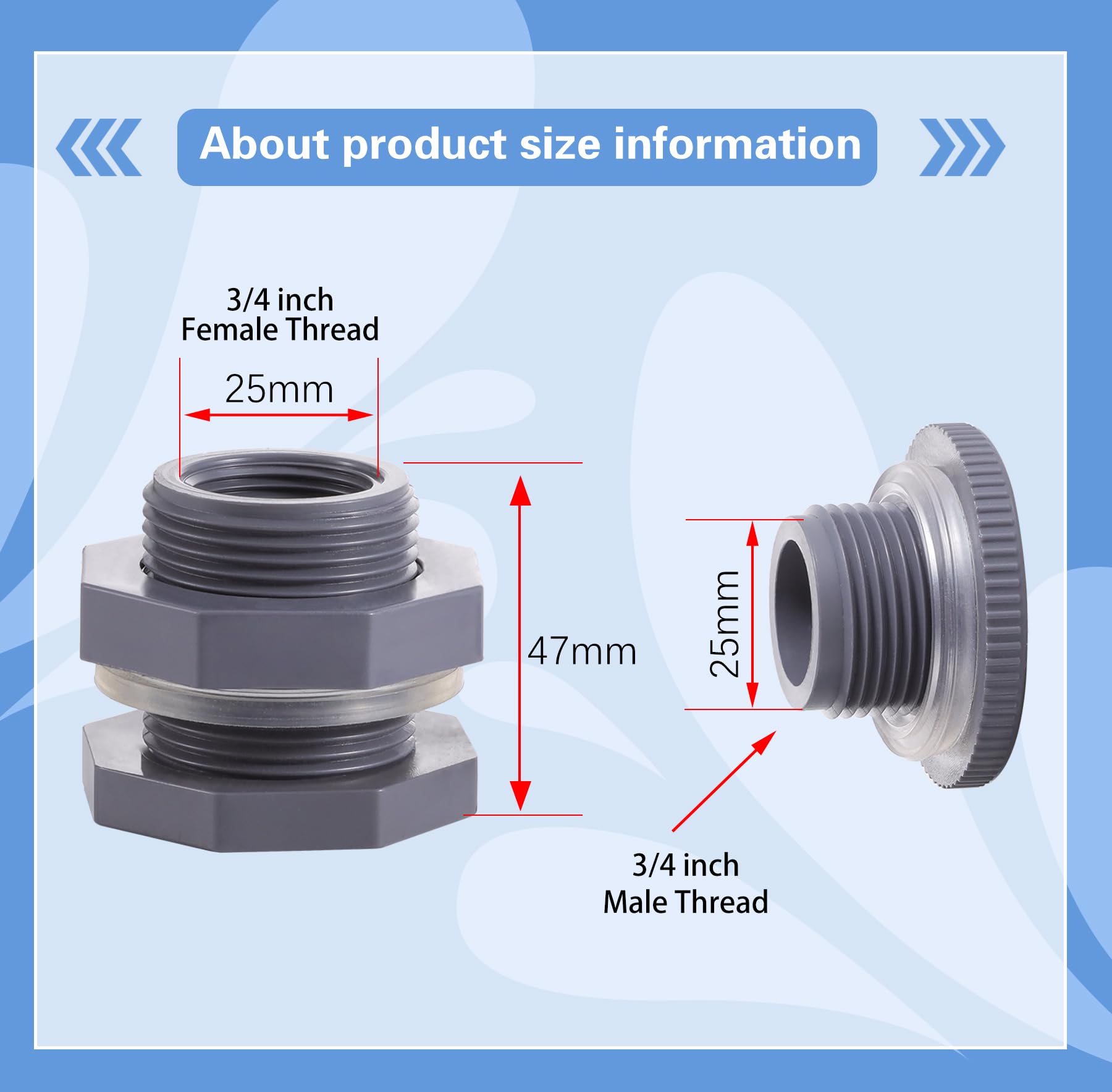 Carvedexquisitely 3/4 inch bulkhead plug shown for fast water-tight sealing.