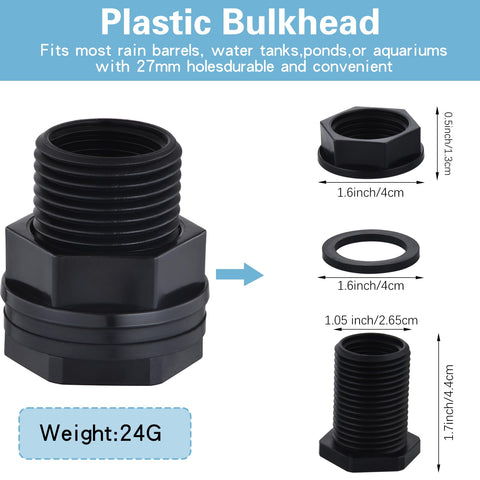 CarvedExquisitely bulkhead double-threaded connector enables secure hose connections