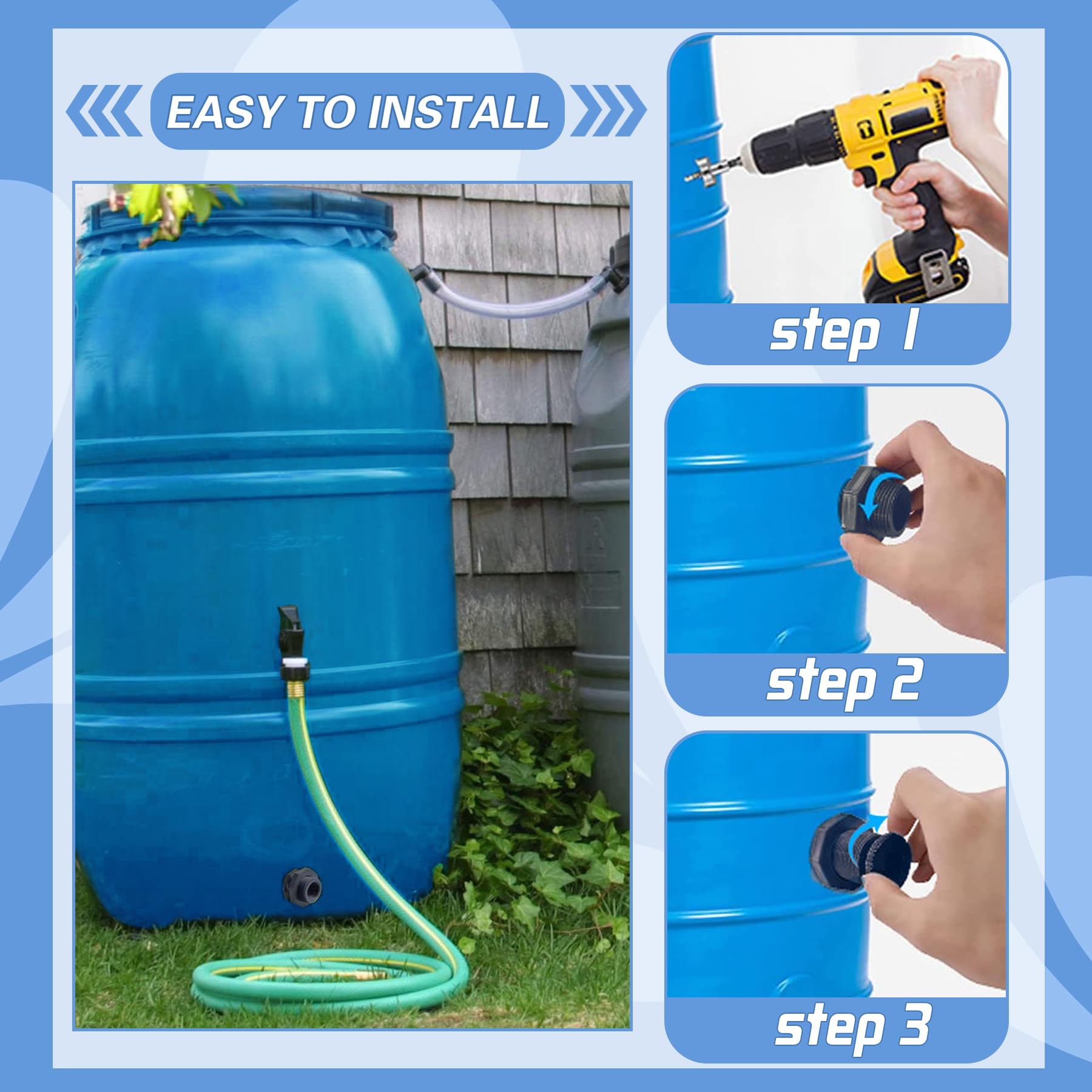 Carvedexquisitely durable PVC construction resists corrosion for long-lasting use.
