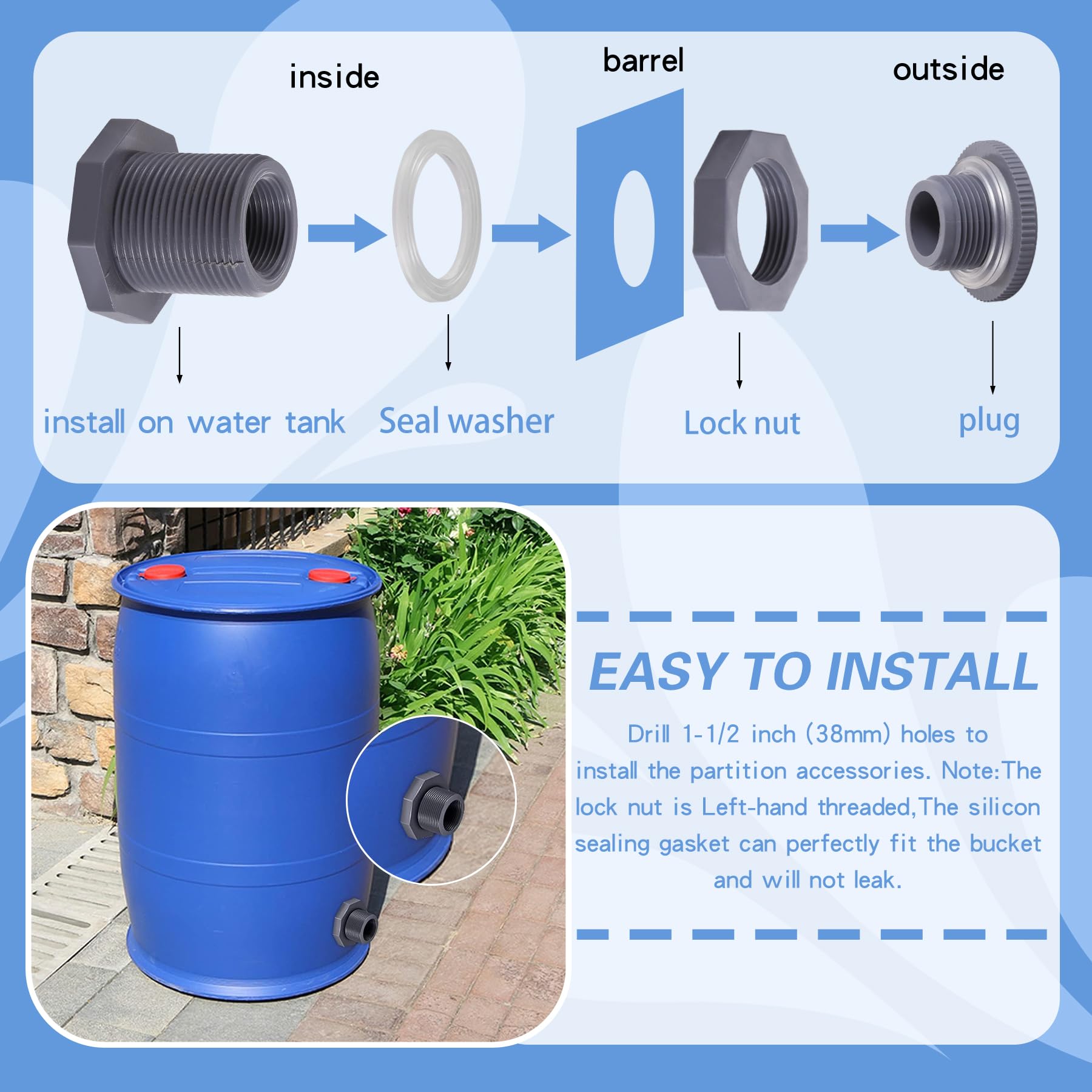 Carvedexquisitely thick silicone seal gasket ensures reliable leak prevention.