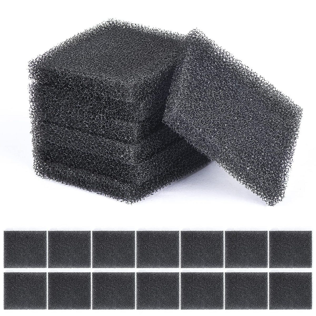 Carvoriy 21-pack pump filter sponge for AeroGarden compatibility, promoting clean water flow