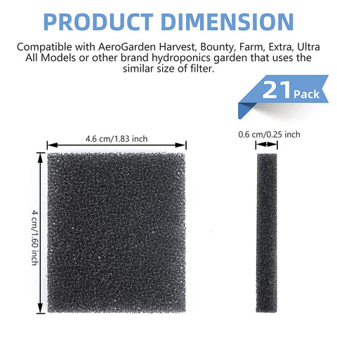 Carvoriy pump filter sponge removing debris to protect the hydroponic pump
