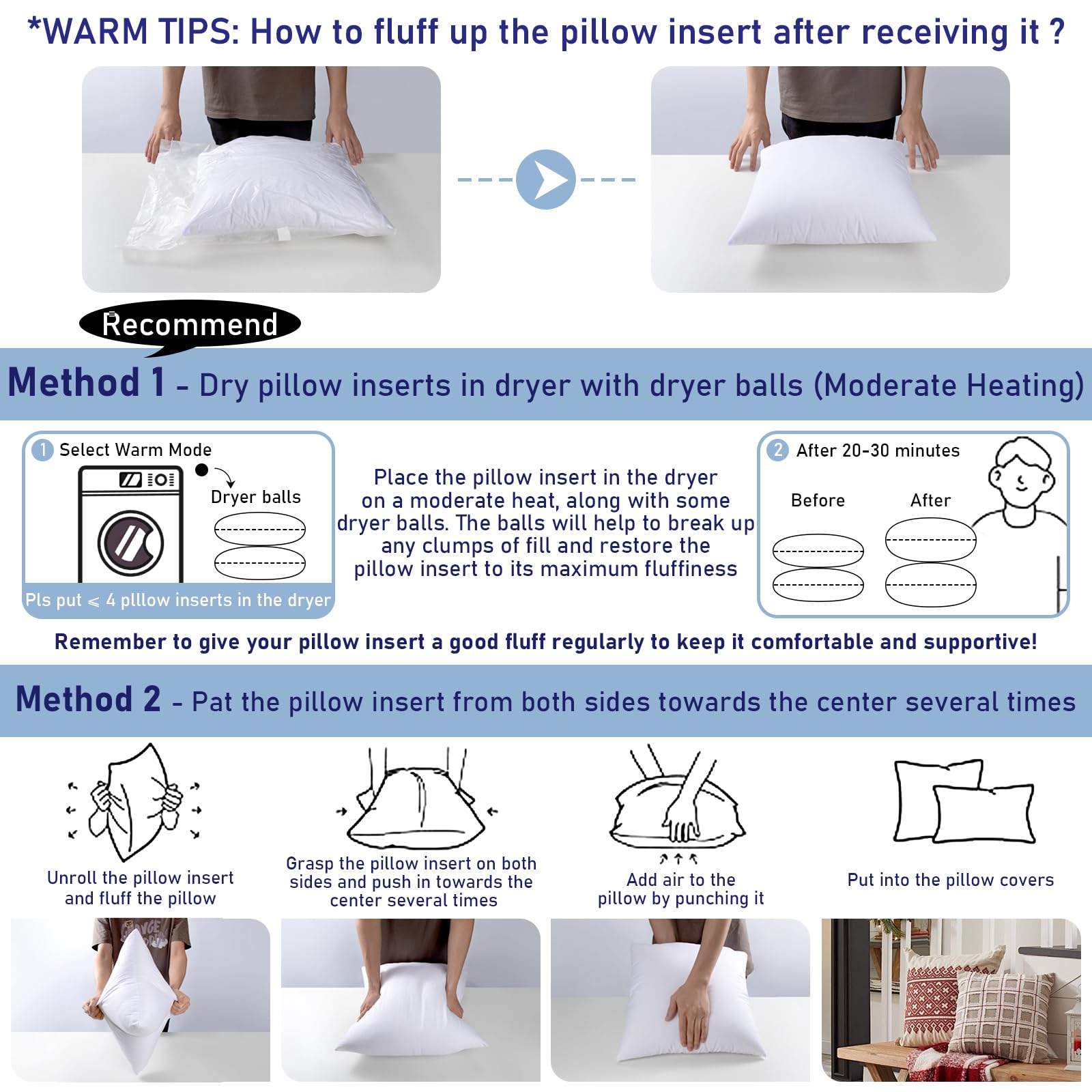 CASAJOY 7D microfiber filling offers sustainable comfort in decorative cushions.