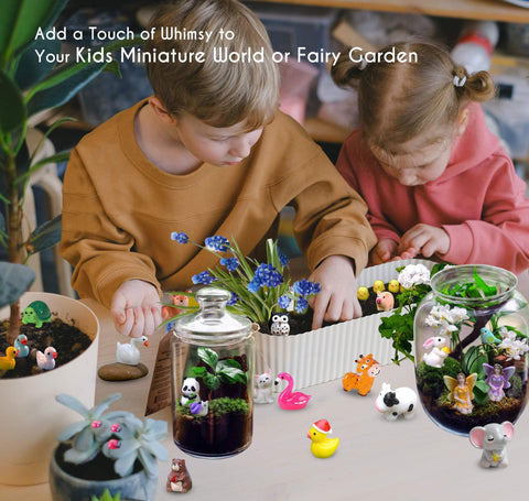 CasaTena plant pot decor animal figures add whimsy to planters.
