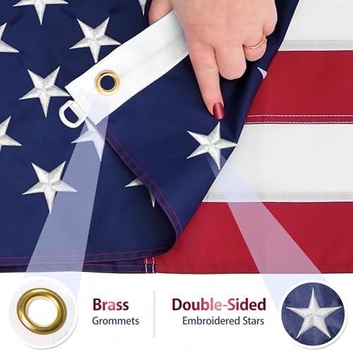 Cascade Point outdoor flags ready to fly on storefronts.