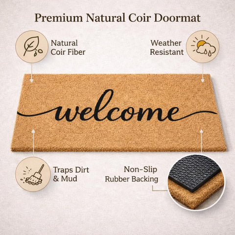 Casafoyer non-slip backing prevents sliding on various surfaces.