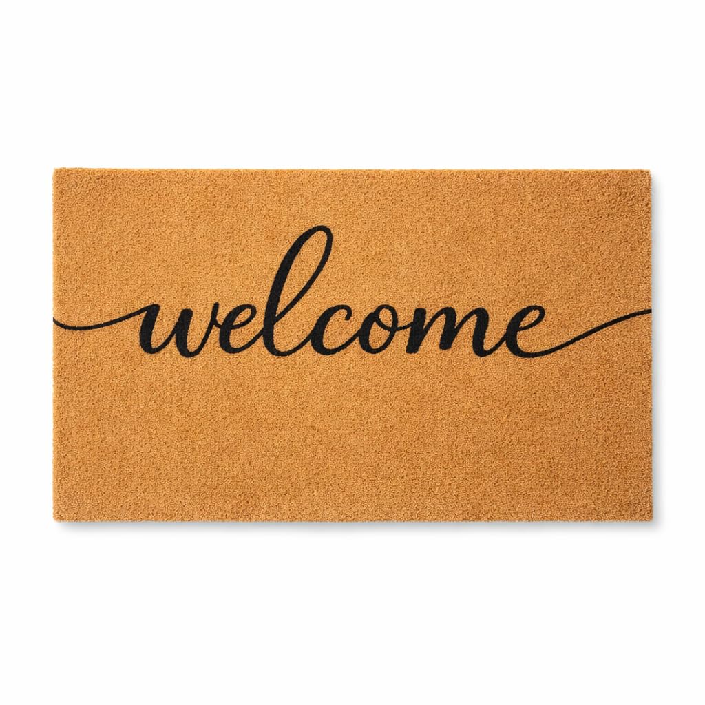 Casafoyer weather-resistant welcome mat suitable for indoor or outdoor use.