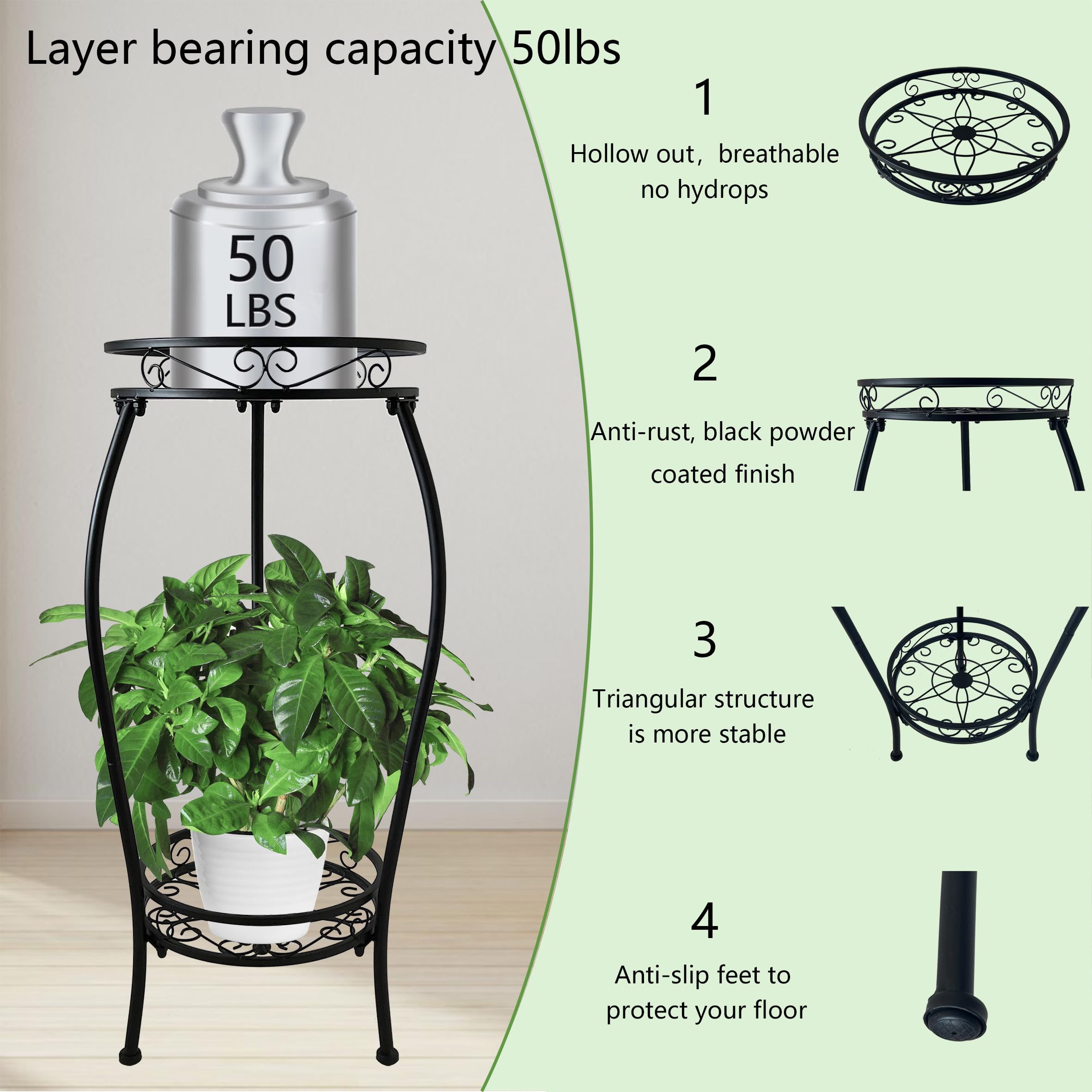 CASIMR bottom frame supports larger pots with a sturdy base.