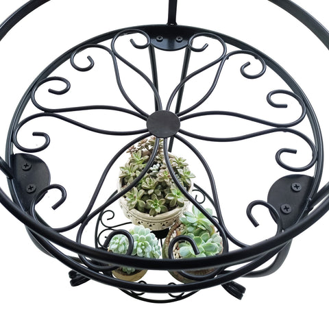 Casimr compact two-tier design fits balconies and corners.