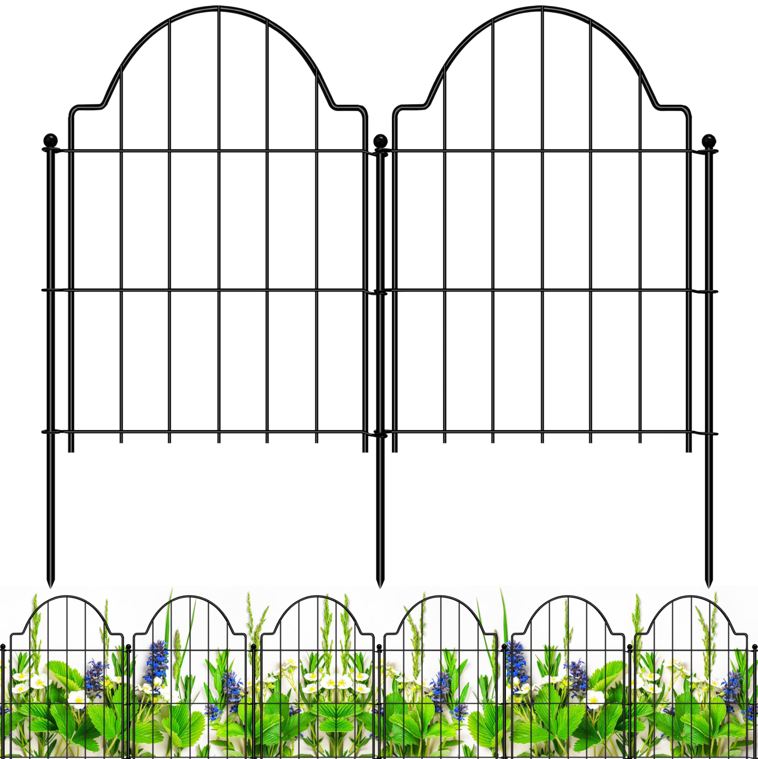 Casimr decorative garden fence arch panel for stylish yard borders