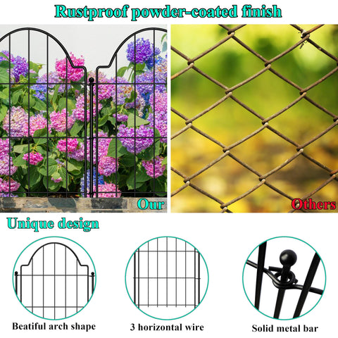Casimr metal fence stake 17in anchors panels securely in ground