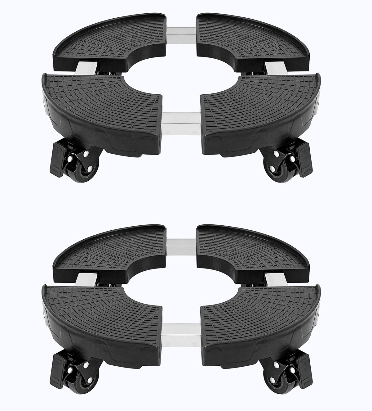 Casimr plant caddy with wheels enables easy movement of heavy pots.