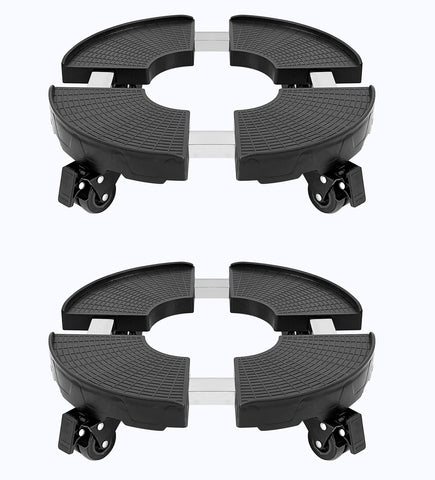 Casimr plant caddy with wheels enables easy movement of heavy pots.