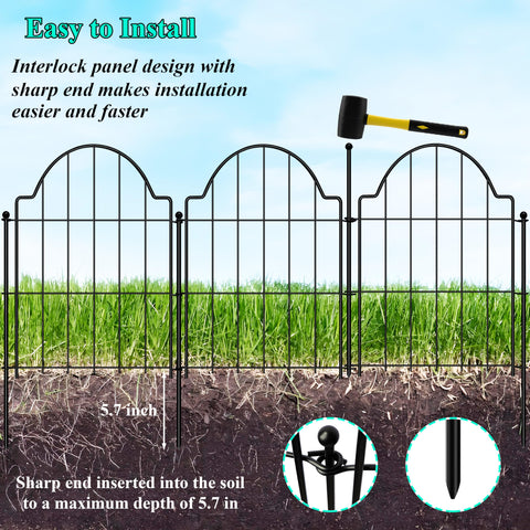Casimr rust-resistant arch border enhances outdoor decor and longevity