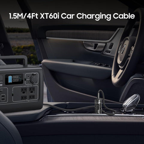 Casimy XT60i cable ideal for portable power stations and solar generators.