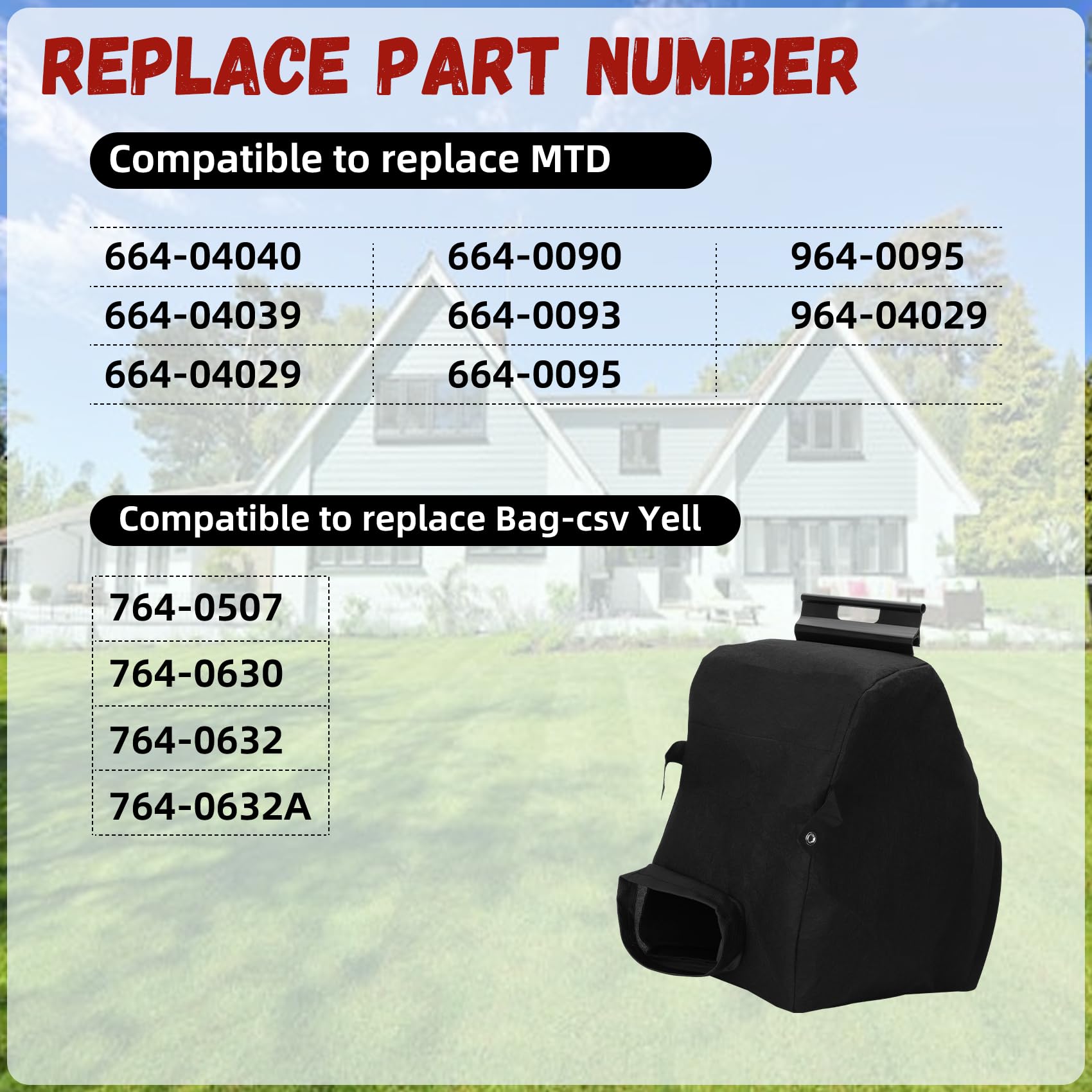 Bag bottom button enables easy debris disposal on Casmer 664-04040