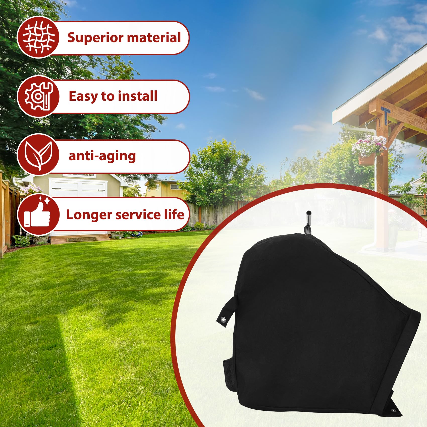 Casmer tool-free installation for quick bag replacement