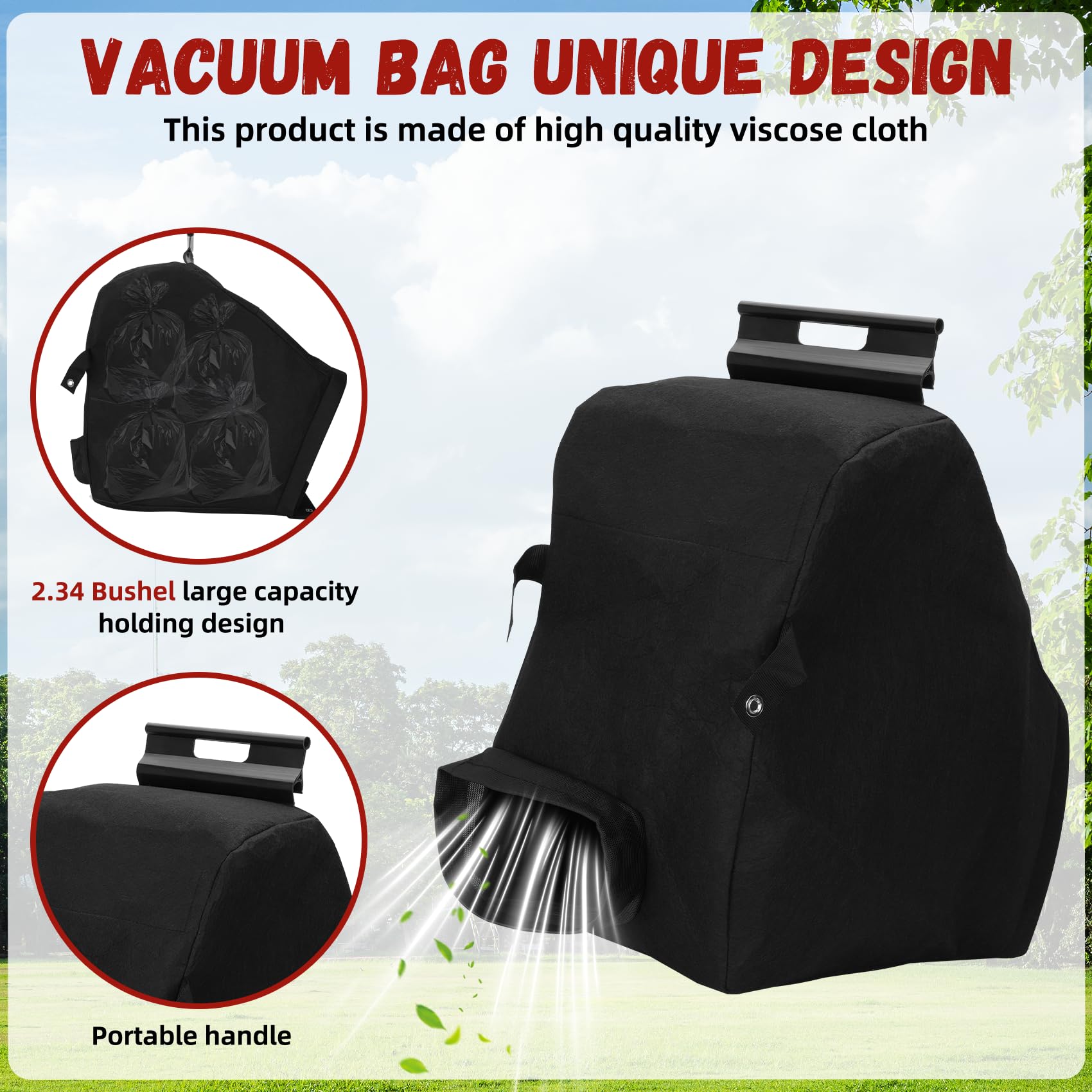 Casmer nylon zip ties secure the bag opening