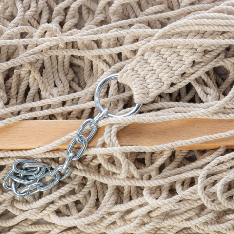 Castaway Living USA-designed hammock ships ready to install for quick relaxation.
