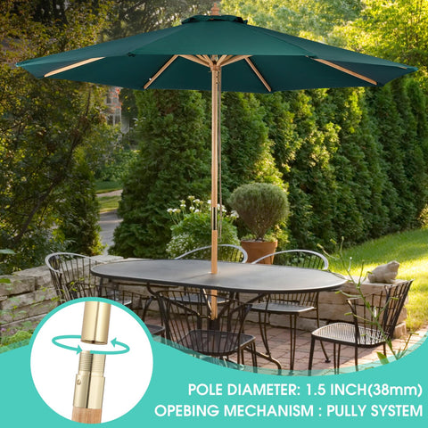 CASUNER detachable pole design enabling space-saving outdoor storage.