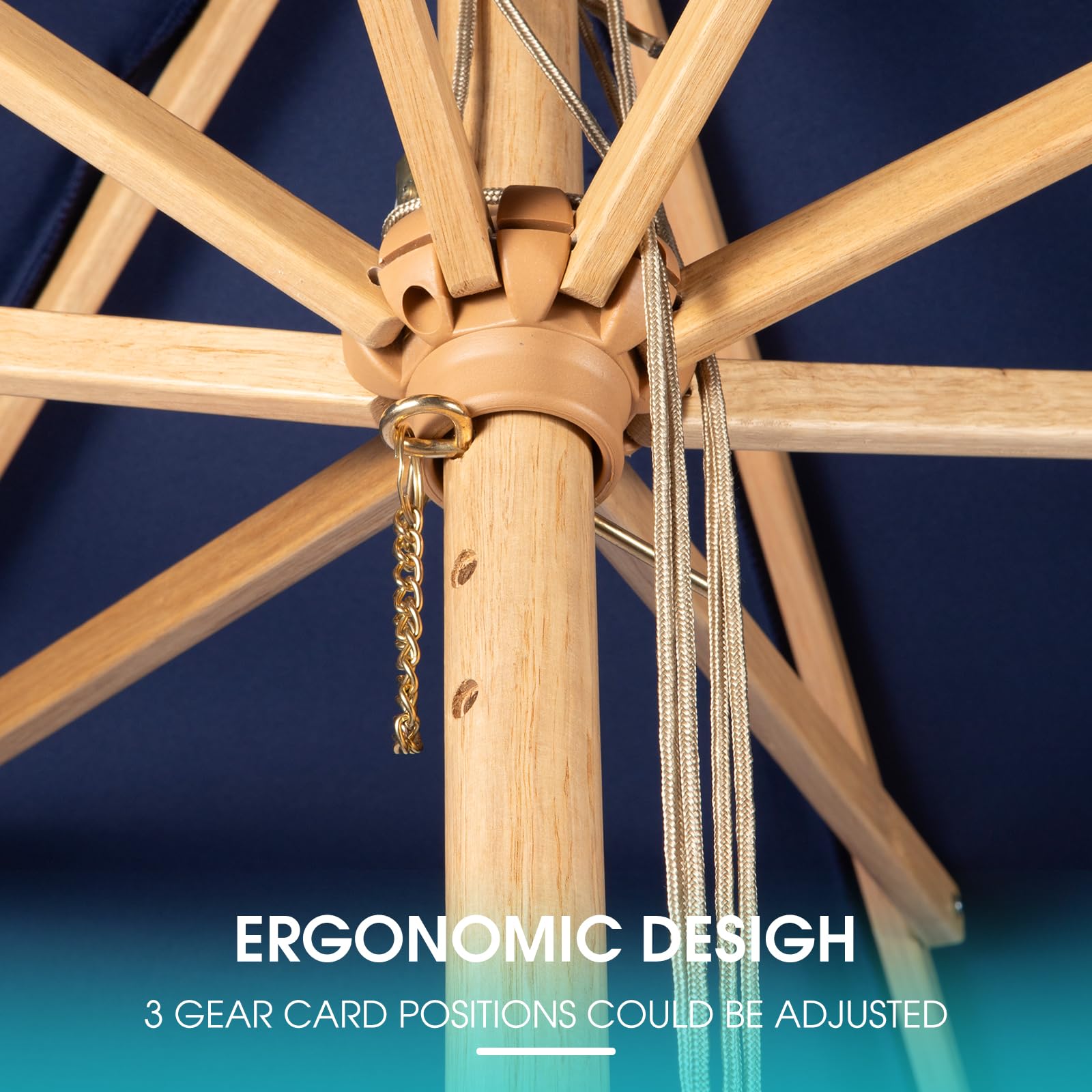 CASUNER detachable pole enables compact storage after use.