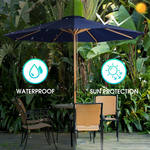 CASUNER UV-protected polyester fabric offers fade-resistant shade.
