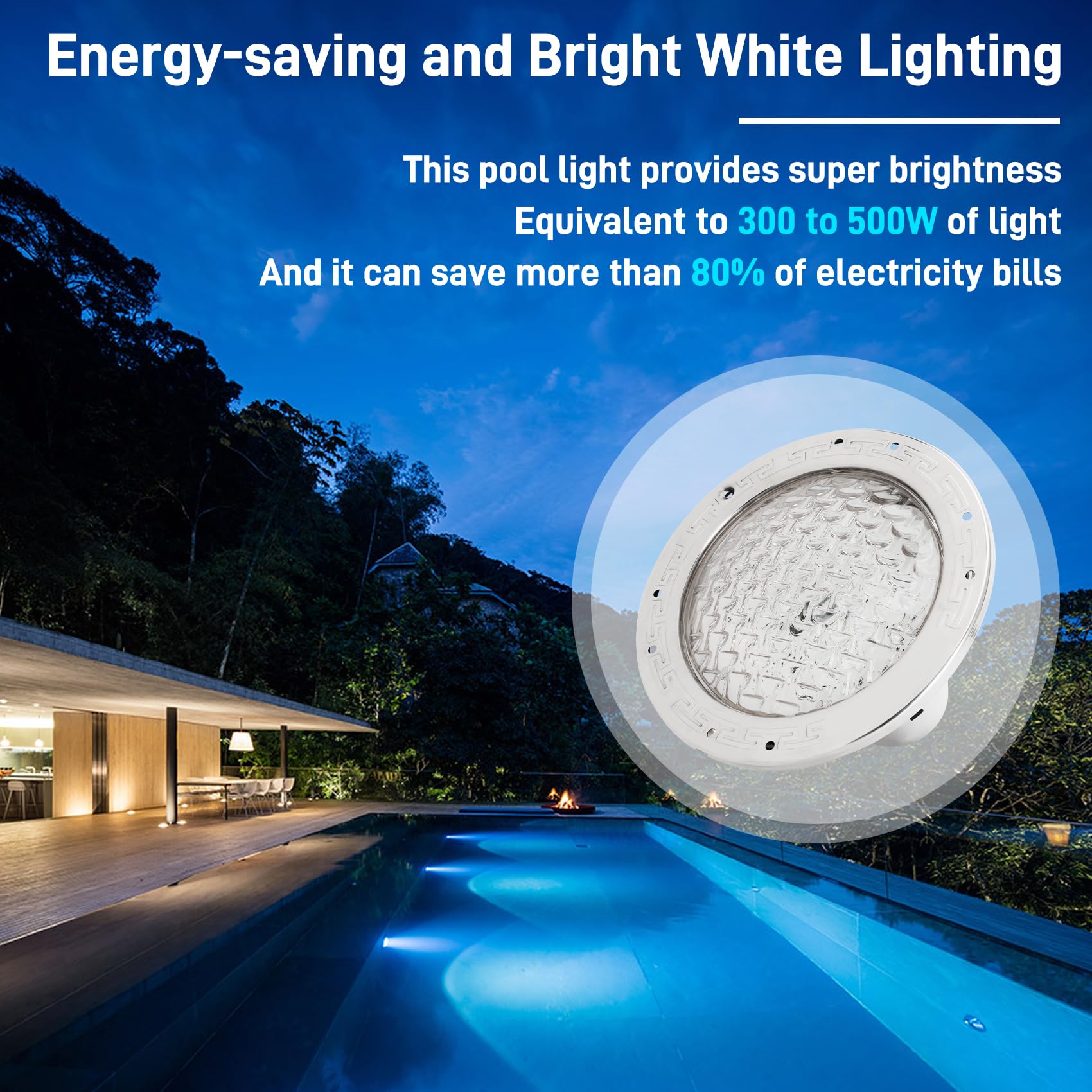 CAtArt 10-Inch pool light wet-niche compatibility for simple retrofits