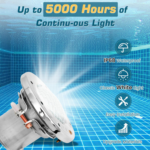 CAtArt 6000K cool white LED provides crisp brightness for night swimming