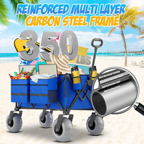 CAtArt Beach Wagon oversized 180L storage with cooler bag keeps drinks accessible.