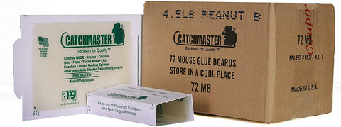 Catchmaster 72MB glue board closeup showing strong adhesive for long-lasting pest capture