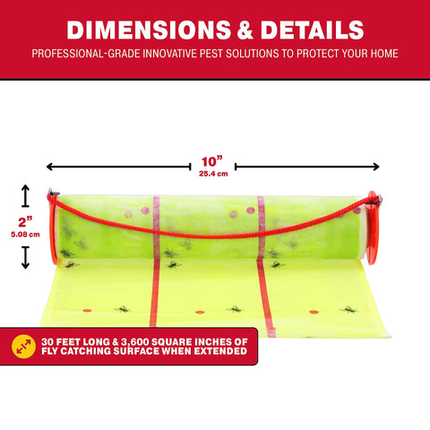 Catchmaster barn and garbage-area trap placement demonstrates wide-area coverage.