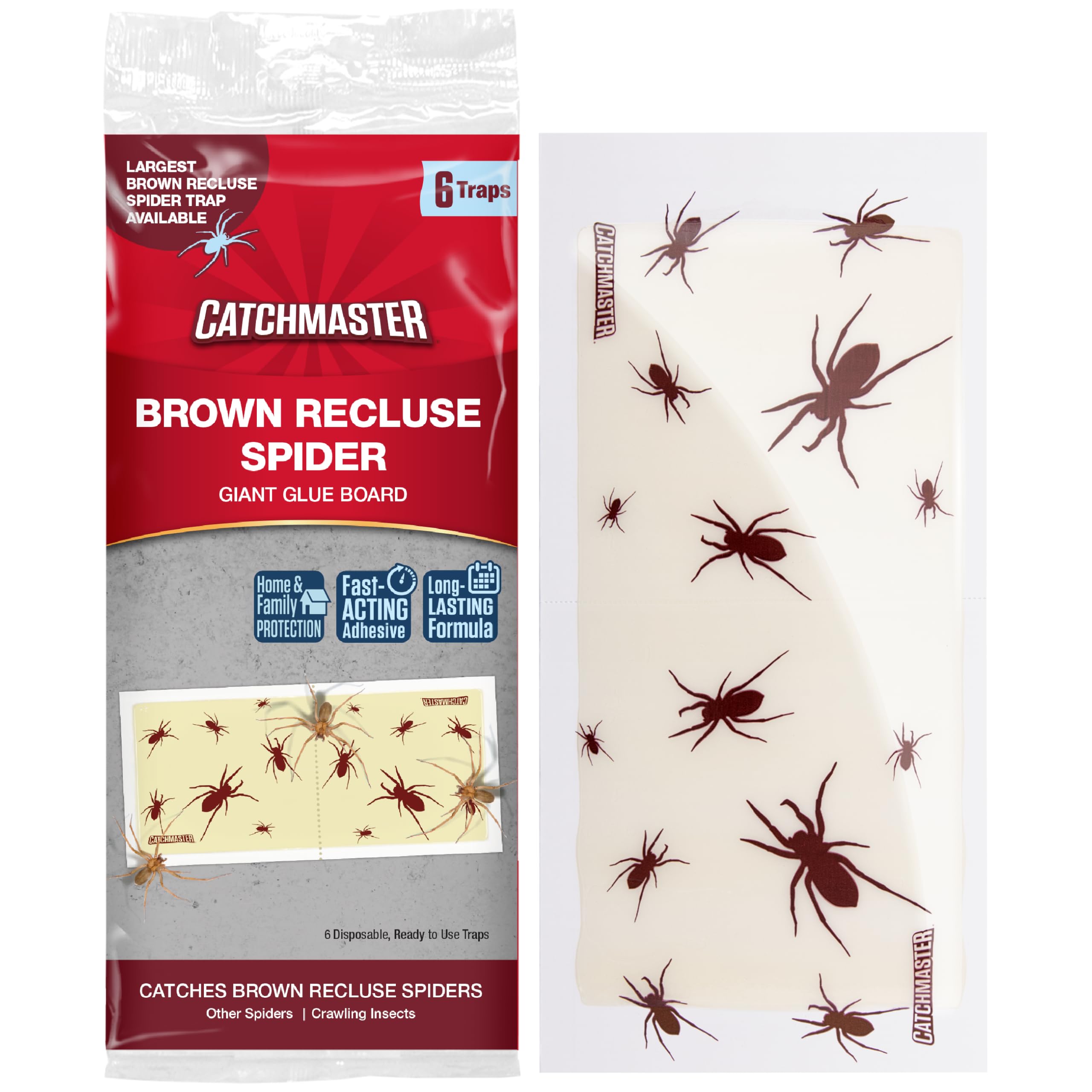Catchmaster Brown Recluse Glue Board 6pk for effective home pest control