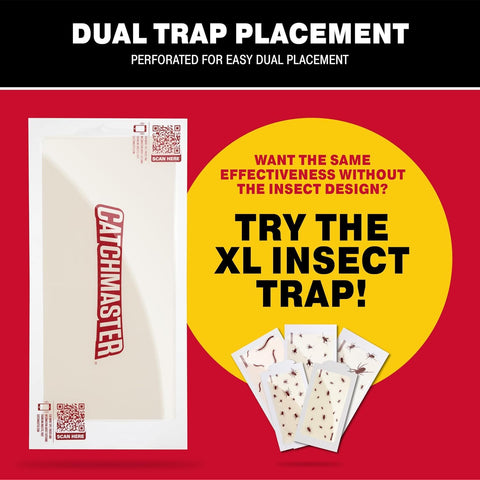 Catchmaster Centipede XL glue board packaging view shows 6-pack for easy stocking.