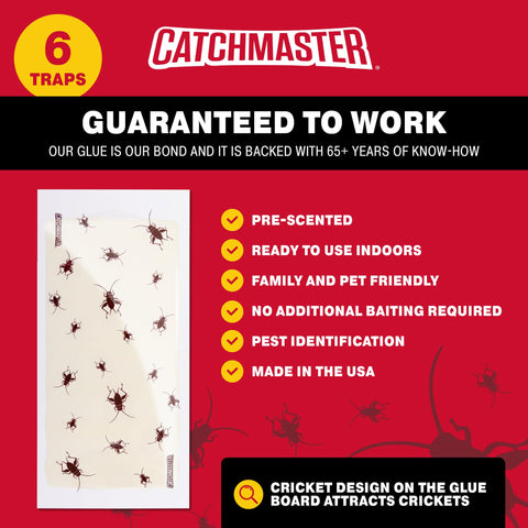 Catchmaster Cricket XL dual placement shown along perforated lines