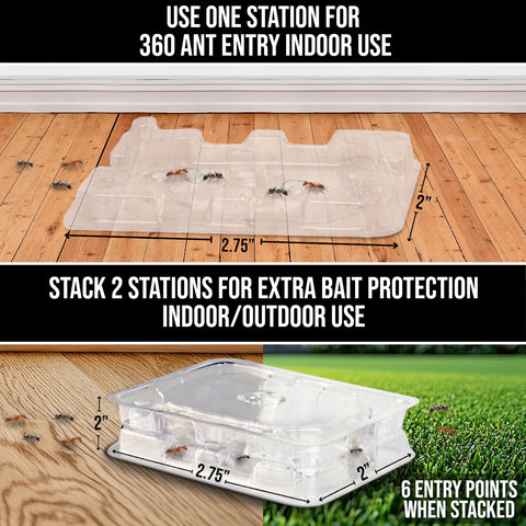 Catchmaster DEFIANT covered station protects bait from dust and moisture.