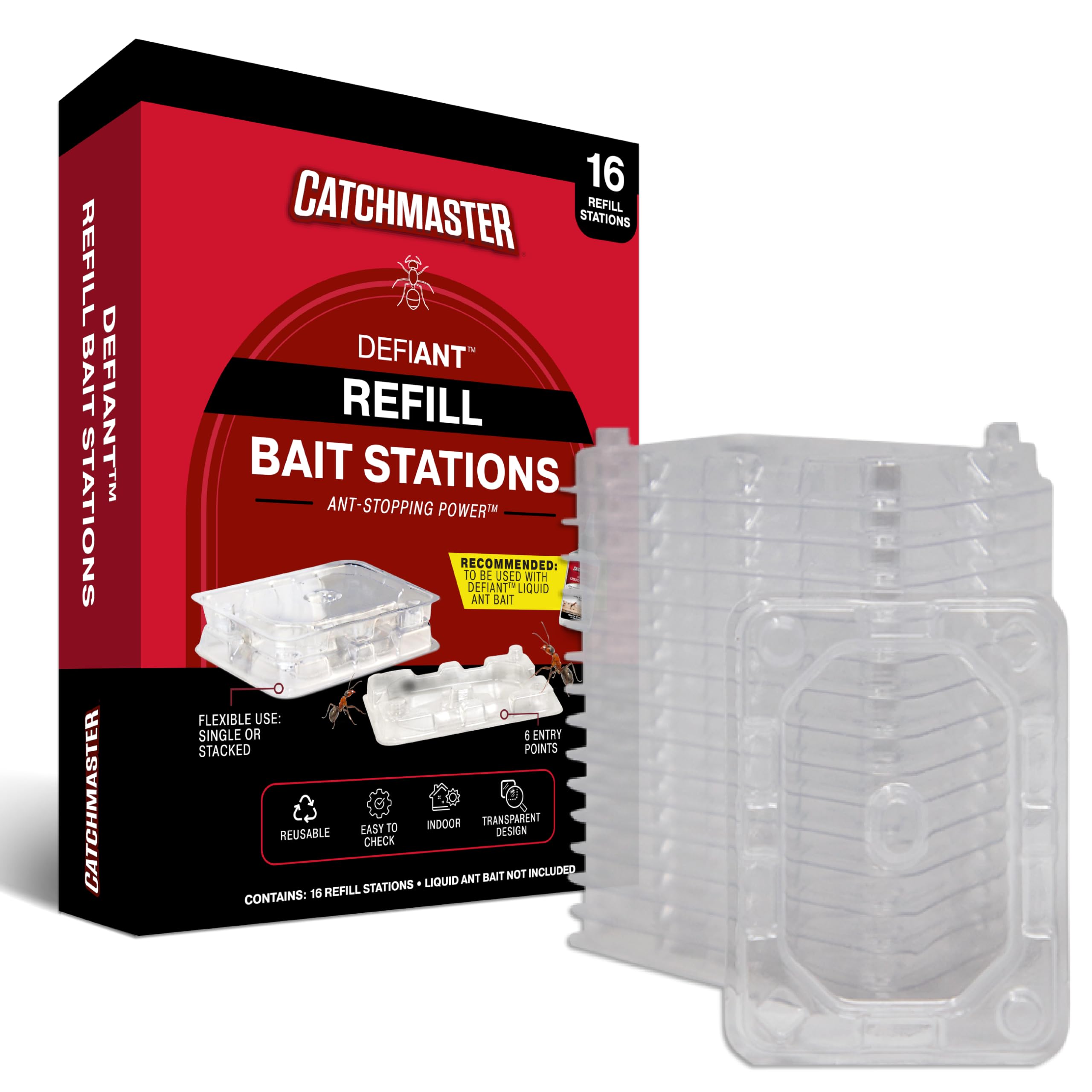 Catchmaster DEFIANT indoor trap refill ready for quick, targeted ant control.