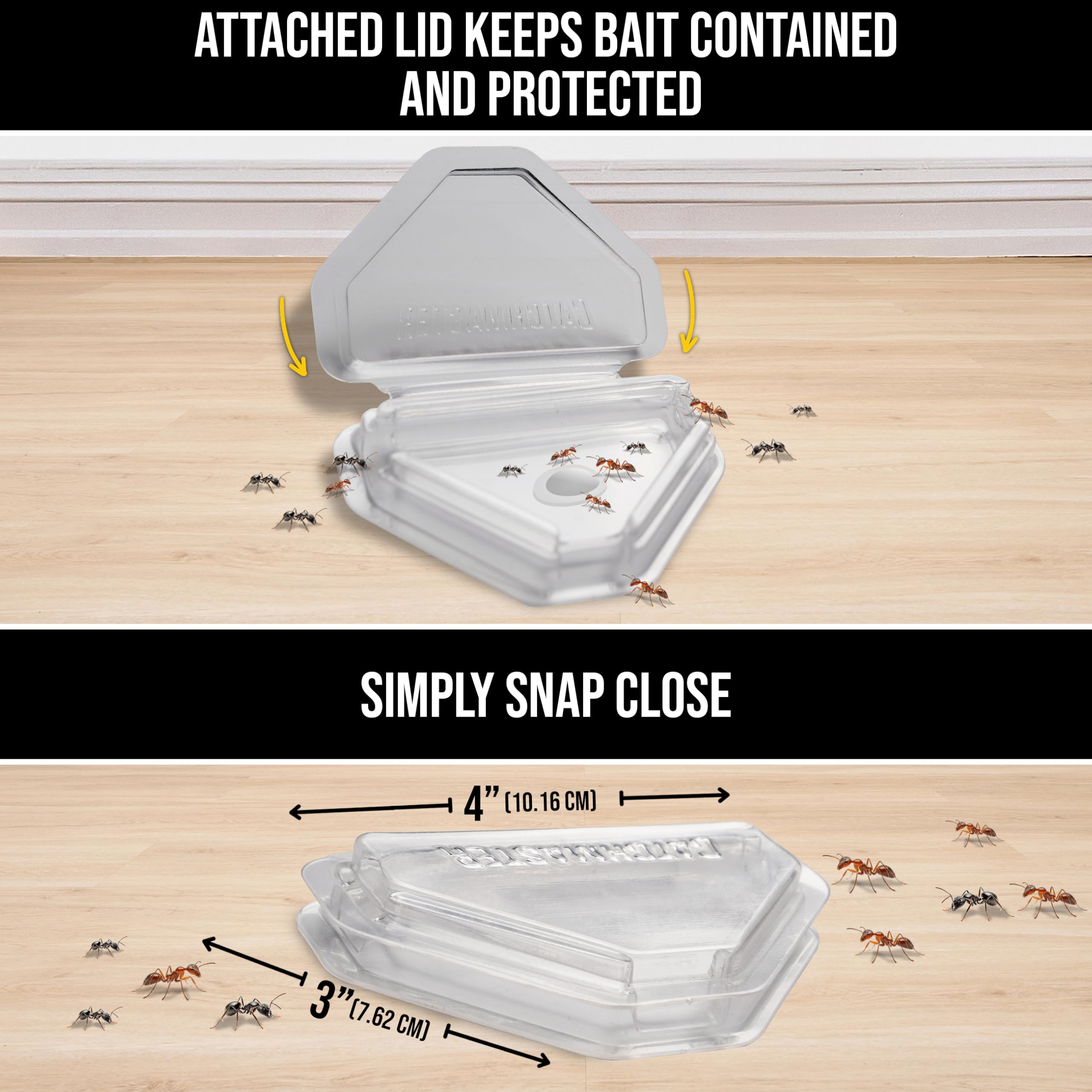 Catchmaster DEFIANT trap with triple-entry design for multi-direction interception