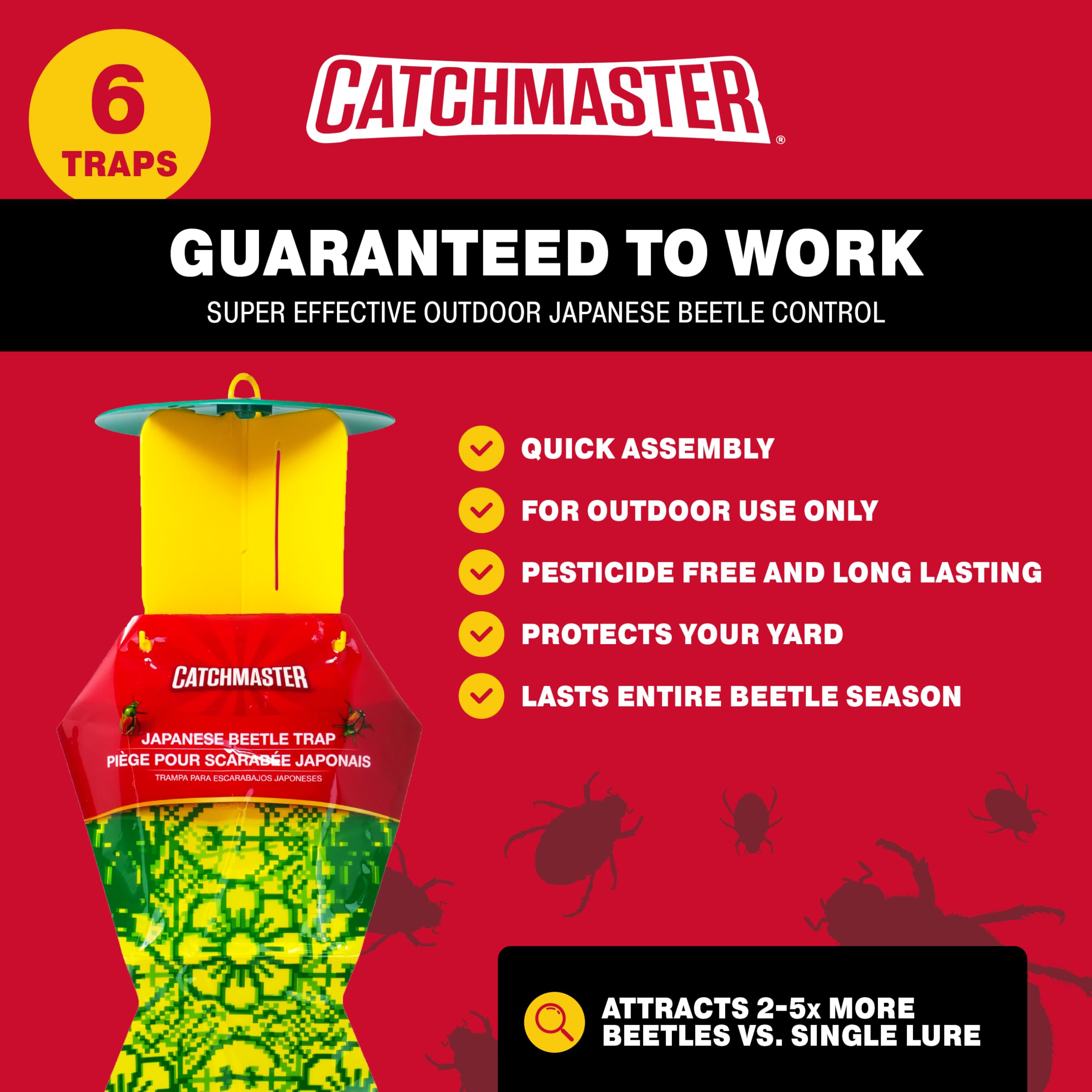 Catchmaster disposable collection bags enable easy maintenance and bag replacement.