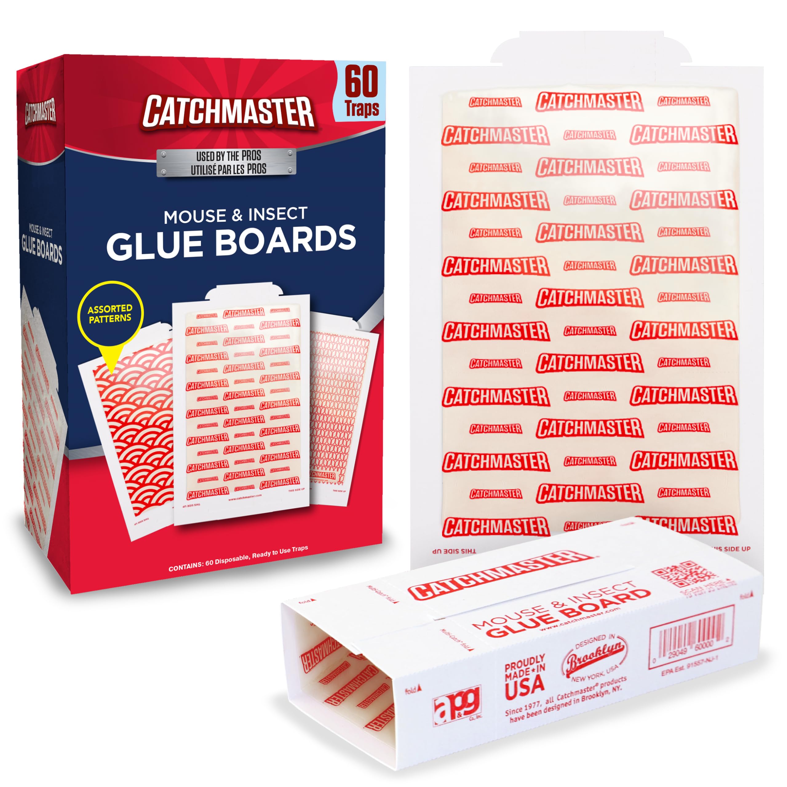 Catchmaster Extra Sticky glue trap for 60-count pack in indoor spaces