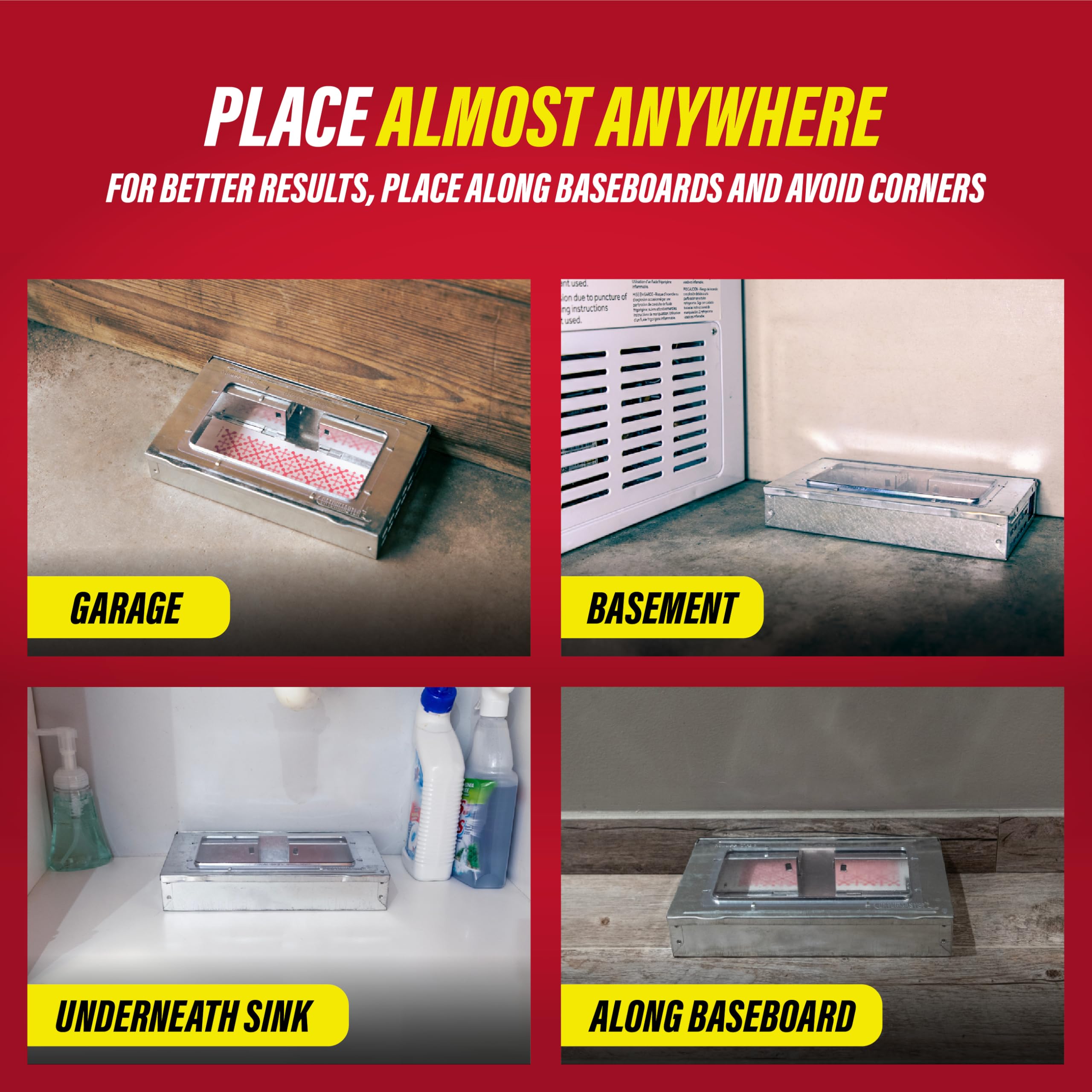 Catchmaster glue board USA-made emphasizes domestic production quality.