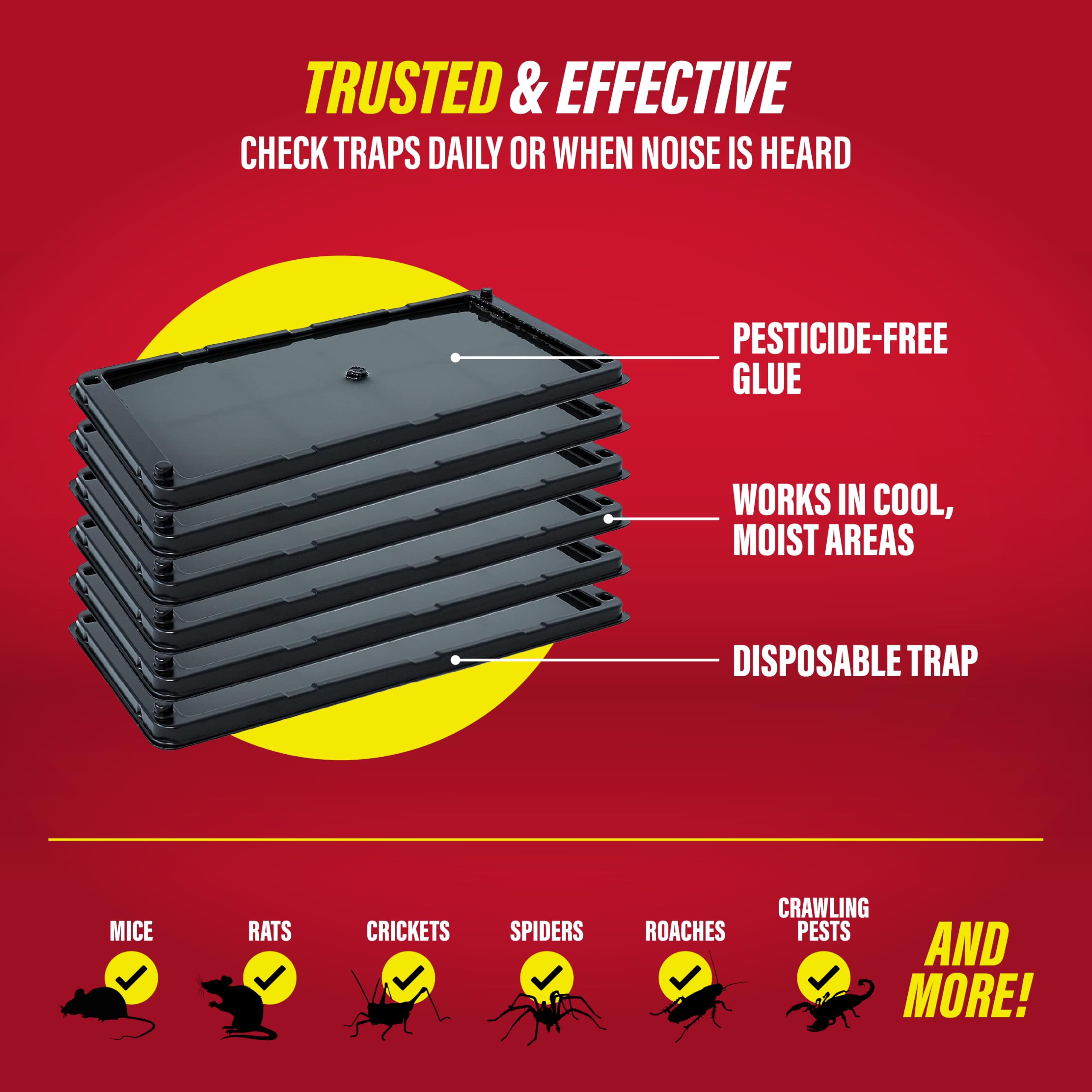 Catchmaster glue traps made in the USA deliver trusted pest control.