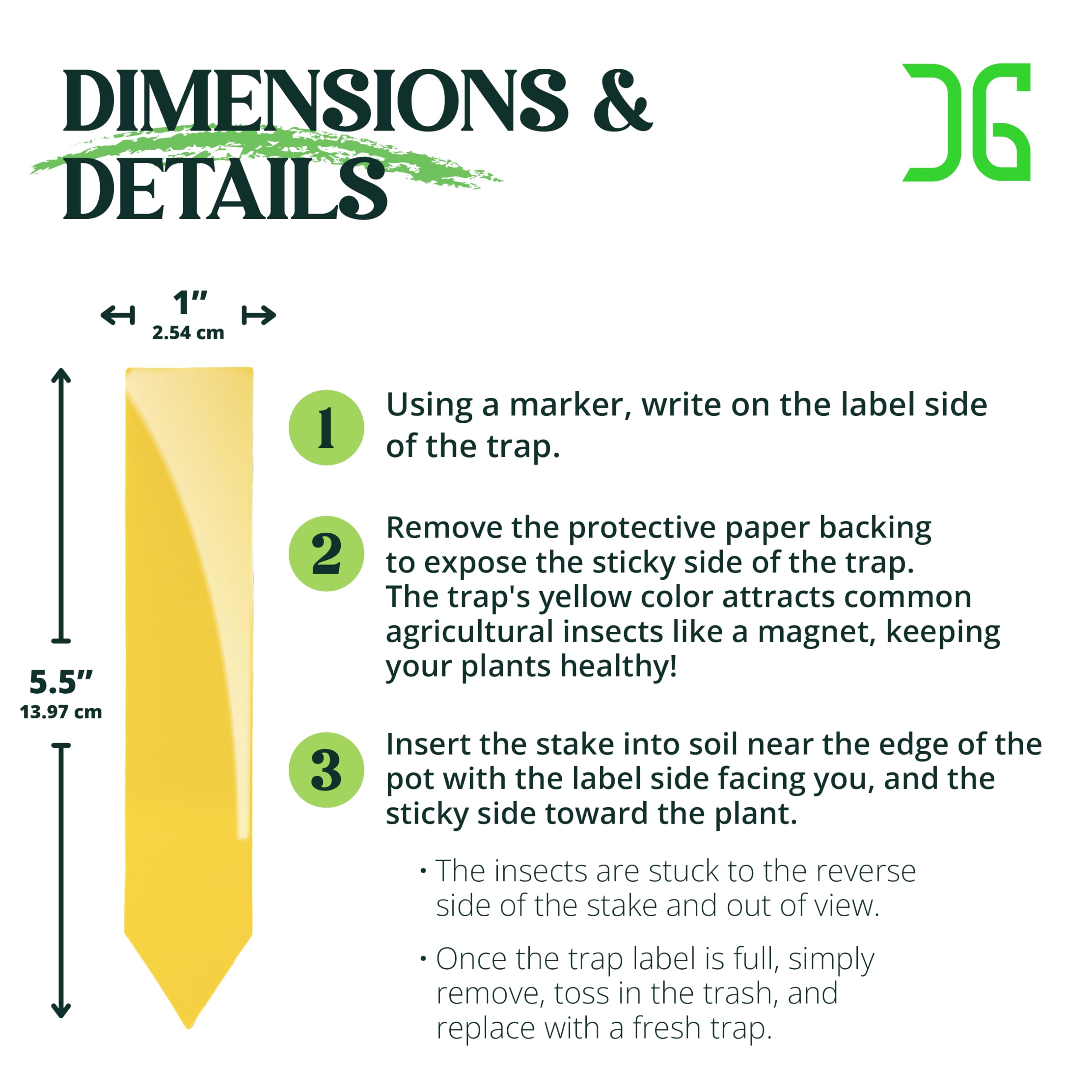 Catchmaster ground stake placement demonstrates easy outdoor use around plants