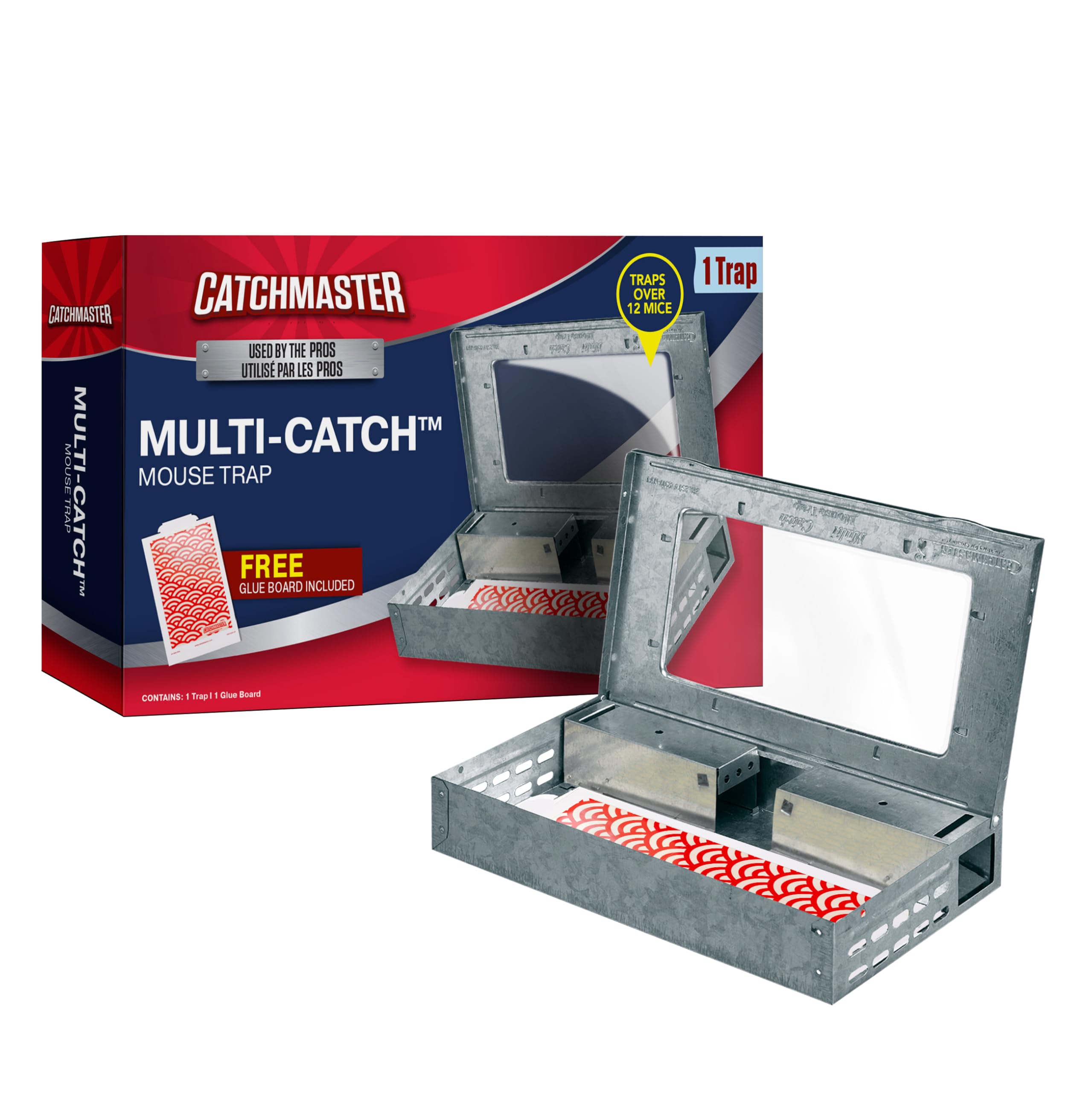 Catchmaster Multi-Catch trap base ready for immediate use, with humane capture potential.