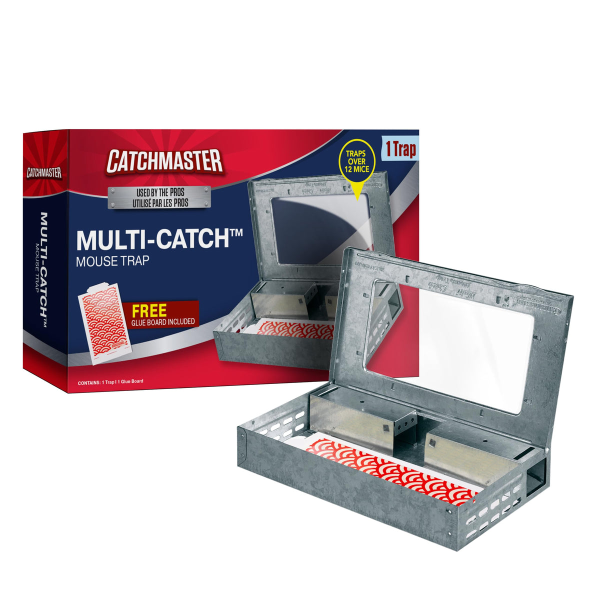 Catchmaster Multi-Catch trap base ready for immediate use, with humane capture potential.