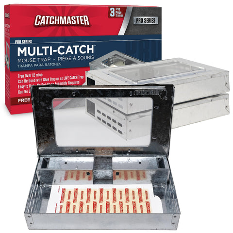 Catchmaster Multi-Catch trap front view showing quick, humane control for homes