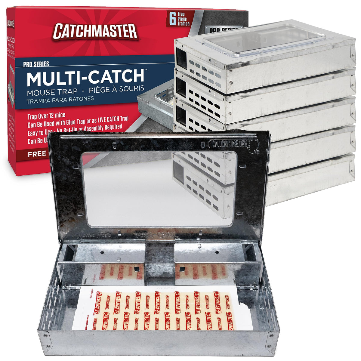Catchmaster Multi-Catch trap front view, ready-to-use indoor pest control.