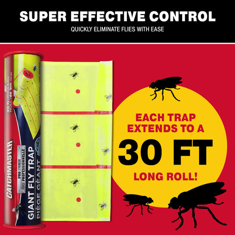 Catchmaster outdoor-indoor fly trap roll ideal for garages, barns and greenhouses.