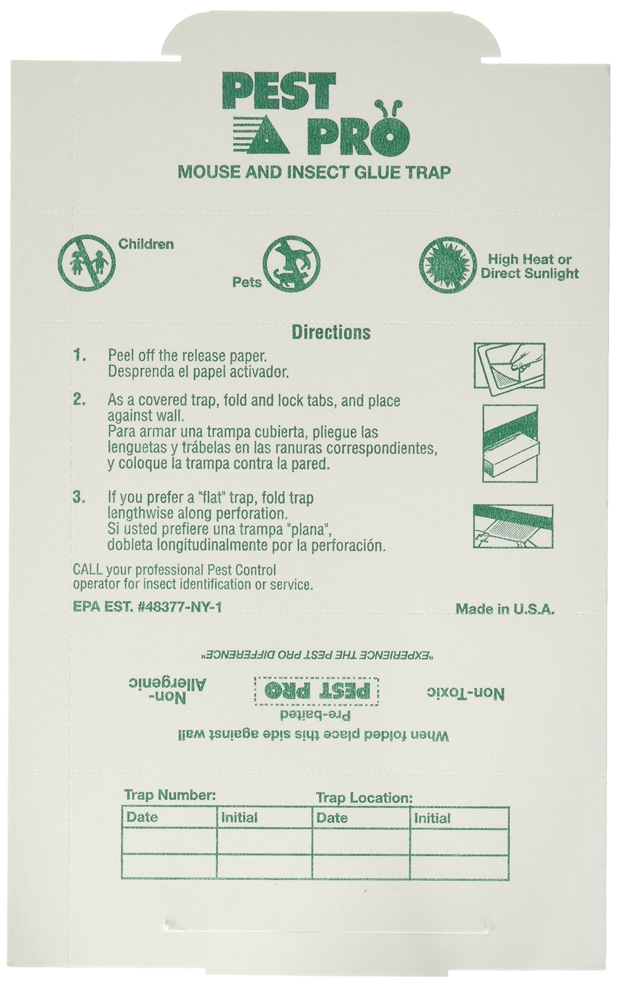 Catchmaster Pest Pro glue board laid flat for easy placement and quick trapping.