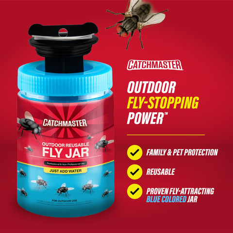 Catchmaster pesticide-free fly trap for outdoor pest control